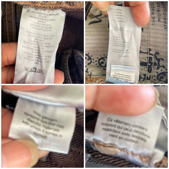 New Free People Jeans Womens 27 Blue Denim Maggie Mid Rise Straight We The Free - Picture 10 of 16